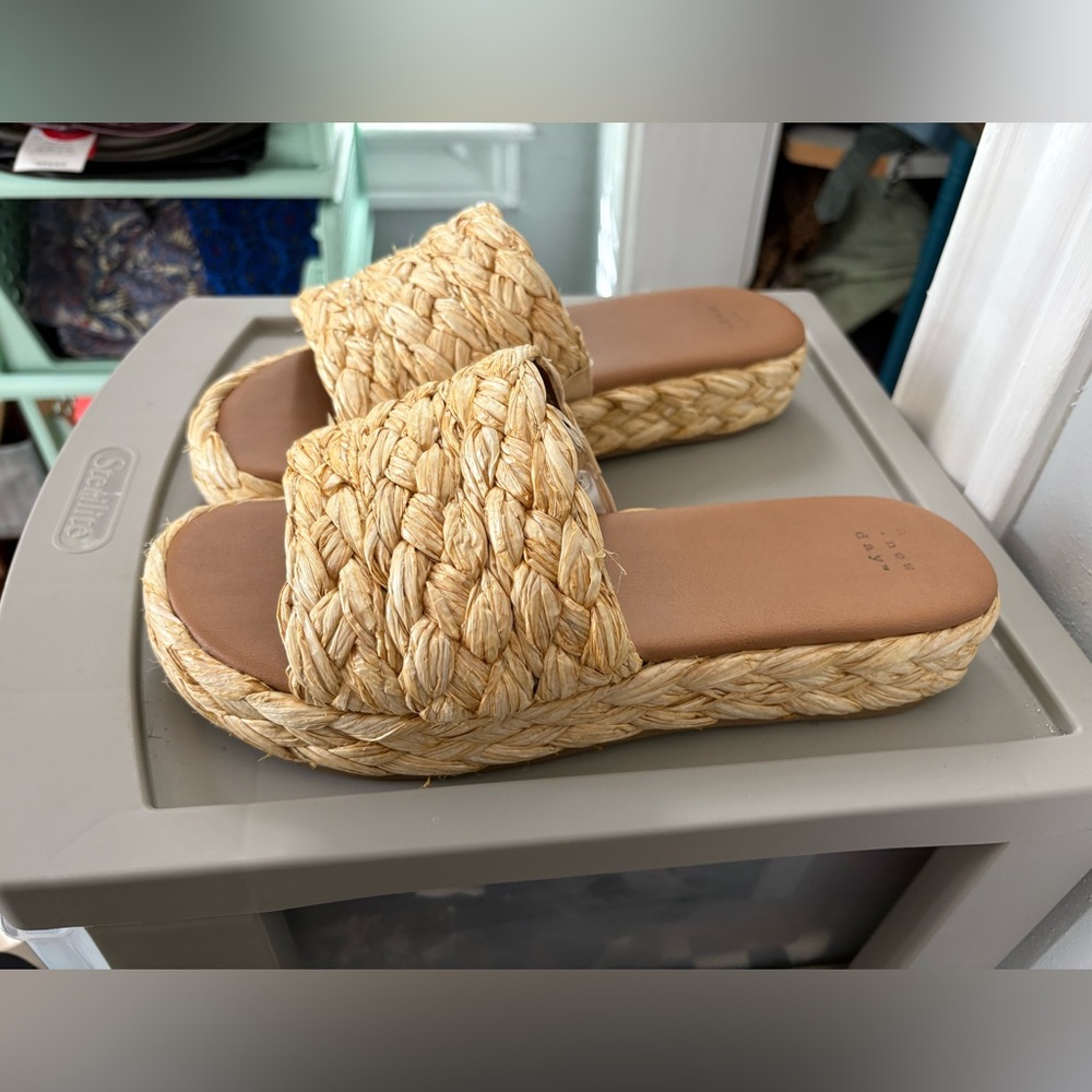 A new day Woven Straw Slide wedge - Picture 3 of 5